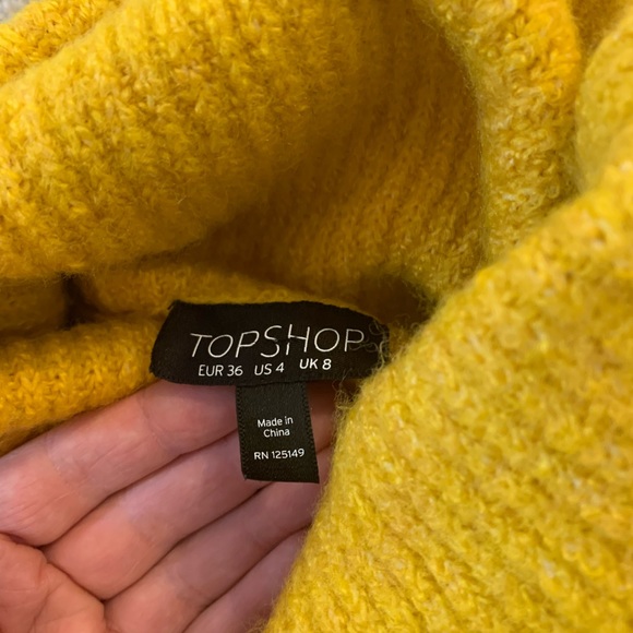 Top shop Cozy Yellow Turtleneck sweater - Picture 3 of 3
